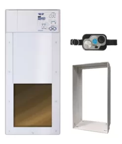 High Tech Pet Medium Opening Power Pet Door For Wall Installations - Wi-Fi Smartphone Controlled, PX-1WFW