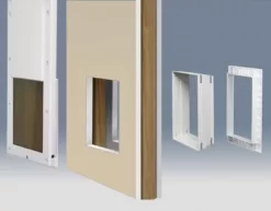 High Tech Pet Large Opening Power Pet Door For Wall Installations - Wi-Fi Smartphone Controlled, PX-2WFW -Pet Supply Store 1972813 A9