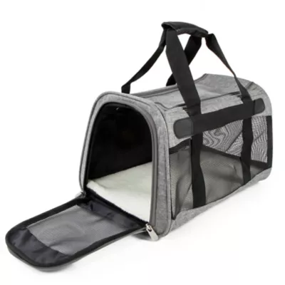 Sherpa Element Airline Approved Pet Carrier, Soft Liner, Mesh Windows, Spring Frame, Gray, Medium 4 Sherpa Element Airline Approved Pet Carrier, Soft Liner, Mesh Windows, Spring Frame, Gray, Medium - Image 4