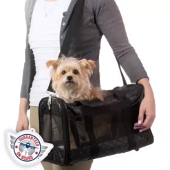 Sherpa Original Deluxe Travel Pet Carrier, Airline Approved - Black Lattice, Large -Pet Supply Store 1983789 A9