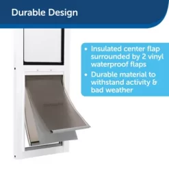 PetSafe Extreme Weather Sliding Glass Pet Door Replacement Flaps, Medium -Pet Supply Store 2001181 A3