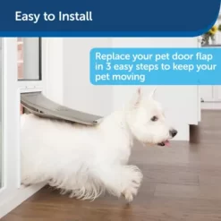 PetSafe Extreme Weather Sliding Glass Pet Door Replacement Flaps, Medium -Pet Supply Store 2001181 A4