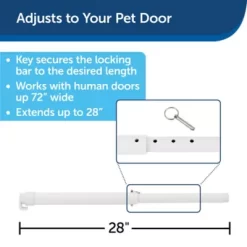 PetSafe Sliding Glass Pet Door Security Bar 9 PetSafe Sliding Glass Pet Door Security Bar -Pet Supply Store 2001182 A3