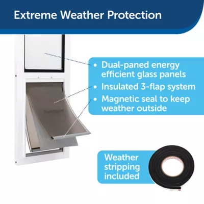 PetSafe Extreme Weather Sliding Glass Pet Door, Medium 2 PetSafe Extreme Weather Sliding Glass Pet Door, Medium - Image 2