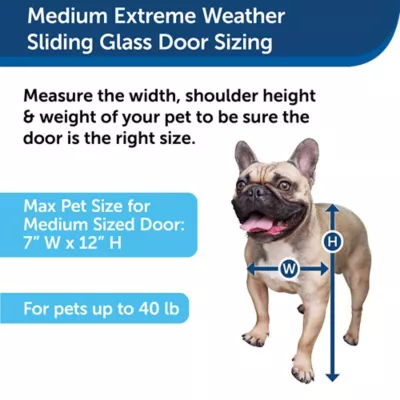 PetSafe Extreme Weather Sliding Glass Pet Door, Medium 5 PetSafe Extreme Weather Sliding Glass Pet Door, Medium - Image 5