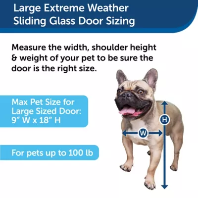 PetSafe Extreme Weather Sliding Glass Pet Door, Large 5 PetSafe Extreme Weather Sliding Glass Pet Door, Large - Image 5