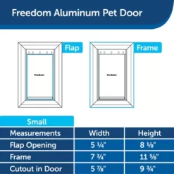 PetSafe Freedom Aluminum Small Pet Door, White -Pet Supply Store 2007731 A5