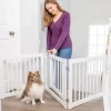 Primetime Petz 360 Configurable Freestanding Indoor Dog Gate With Walkthrough Door, 24 H