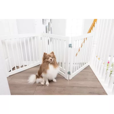 Primetime Petz 360 Configurable Freestanding Indoor Dog Gate With Walkthrough Door, 24 H 2 Primetime Petz 360 Configurable Freestanding Indoor Dog Gate With Walkthrough Door, 24 H - Image 2