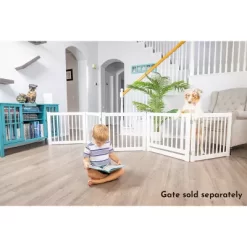 Primetime Petz 360 Configurable Freestanding Indoor Dog Gate With Walkthrough Door, 24 H 19 Primetime Petz 360 Configurable Freestanding Indoor Dog Gate With Walkthrough Door, 24 H -Pet Supply Store 2054203 A9