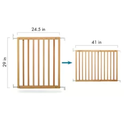 Primetime Petz Safety Mate DIY Expandable Pet Gate, Natural -Pet Supply Store 2054209 A7