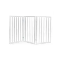 Primetime Petz Perfect Pup Freestanding Indoor Dog Gate, White