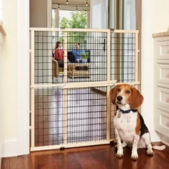 MyPet Extra Tall Wide Wire Mesh Pet Gate, 4617A -Pet Supply Store 2054665 A3