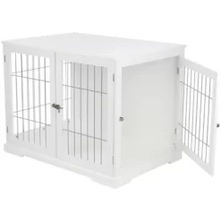 TRIXIE Furniture Style Pet Crate, Dog Home End Table, Indoor Kennel Nightstand -Pet Supply Store 2060606 A4