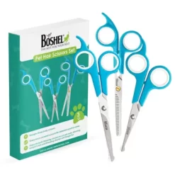 Boshel Dog Grooming Scissors Set - 3 Dog Grooming Shears - Safe Rounded Tips -Pet Supply Store 2068485 A3