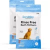Scrubby Rinse Free Shampoo Mittens For Bathing Dogs & Cats