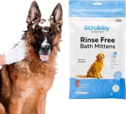 Scrubby Rinse Free Shampoo Mittens For Bathing Dogs & Cats - 20 Pack -Pet Supply Store 2103653 A8