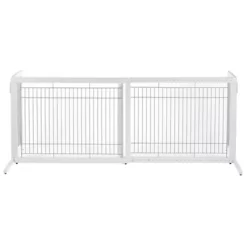 Richell Freestanding Gate - HL, From 39.4 In. To 70.9 In. Wide, White