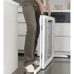 Richell Freestanding Gate - HL, From 39.4 In. To 70.9 In. Wide, White -Pet Supply Store 2244584 A2