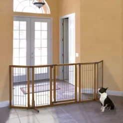 Richell Wide Premium Plus Freestanding Pet Gate With Door -Pet Supply Store 2244633 A3