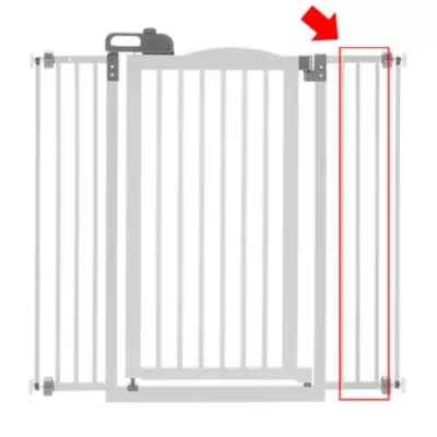 Richell Tall One-Touch Gate II Optional Frame, White 94357 2 Richell Tall One-Touch Gate II Optional Frame, White 94357 - Image 2