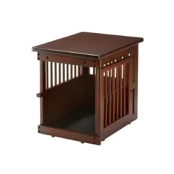 Richell Wooden End Table Pet Crate Small -Pet Supply Store 2244641 A2