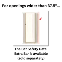 Richell Cat Safety Gate In White, 70"H -Pet Supply Store 2274336 A6