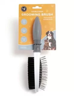 New! Precious Tails Double Sided Brush, White -Pet Supply Store 2295851 A3