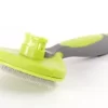 New! Precious Tails Retractable Slicker Brush, Lime