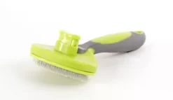 New! Precious Tails Retractable Slicker Brush, Lime