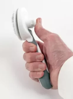 New! Precious Tails Retractable Slicker Brush, White -Pet Supply Store 2295854 A2