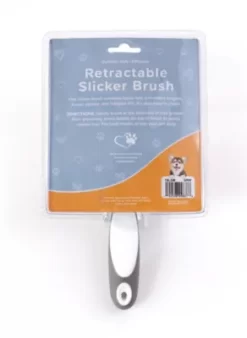 New! Precious Tails Retractable Slicker Brush, White -Pet Supply Store 2295854 A4