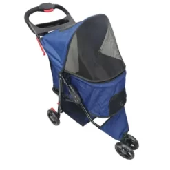 New! AmorosO Blue Red Single Jogger Pet Stroller, 6586A