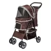 New! AmorosO Brown White Pet Stroller Dog Cat, 6748