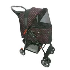New! AmorosO Polka Dots Small Medium Pet Stroller, 6730