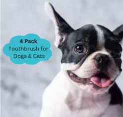 New! Mighty Mutt Double-Sided Bamboo Dog And Cat Toothbrush Soft Bristles, Ergonomic Handle -Pet Supply Store 2309247 A3