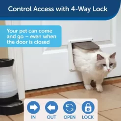 PetSafe 4-Way Locking Interior Cat Door 9 PetSafe 4-Way Locking Interior Cat Door -Pet Supply Store 2408717 A2