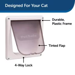 PetSafe 4-Way Locking Interior Cat Door 10 PetSafe 4-Way Locking Interior Cat Door -Pet Supply Store 2408717 A3